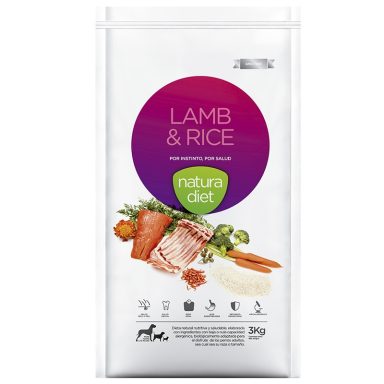 Natura Diet Lamb&Rice 3kg 22,95 €